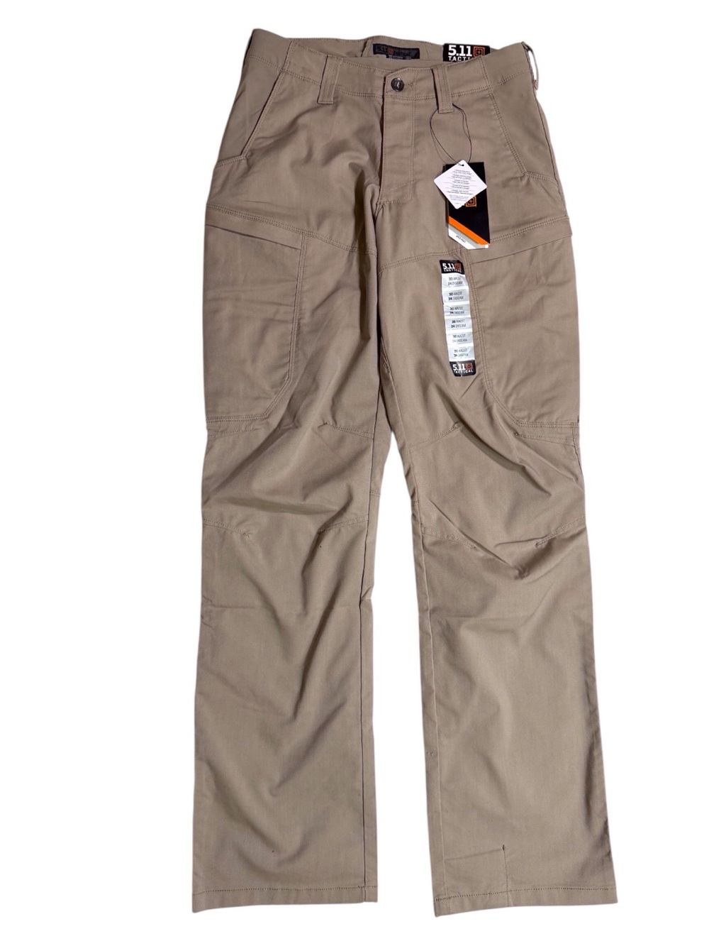 5.11 Tactical Men's Khaki Cargo Workwear Pants men’s size 30 x 34 new with tags